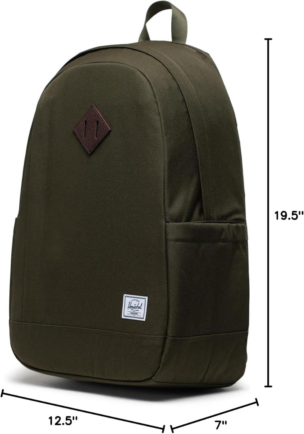 image:imageHerschel Supply Co Unisex Seymour Backpack Black Tonal 26LIvy Green