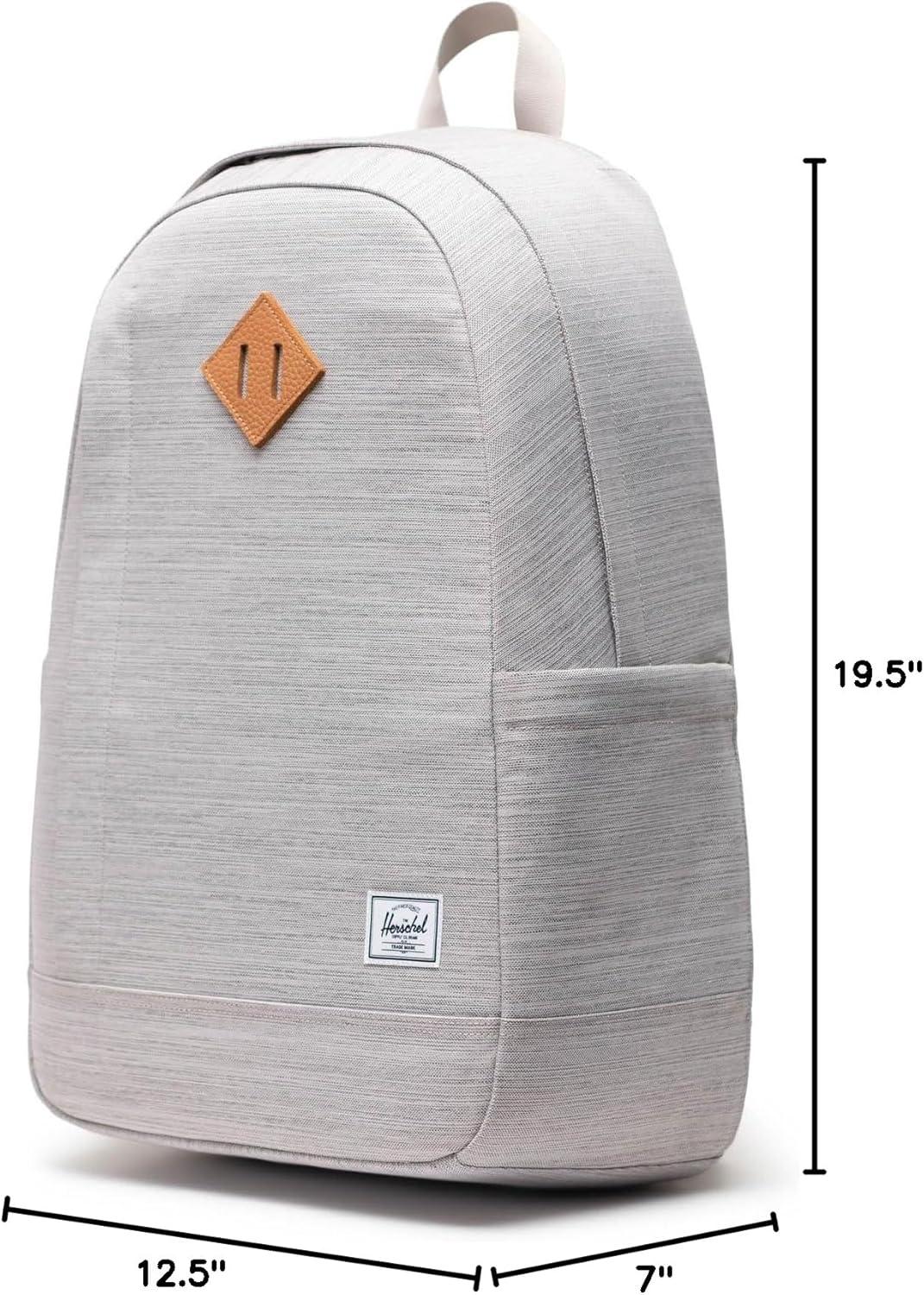 image:imageHerschel Supply Co Unisex Seymour Backpack Black Tonal 26LLight Grey Crosshatch