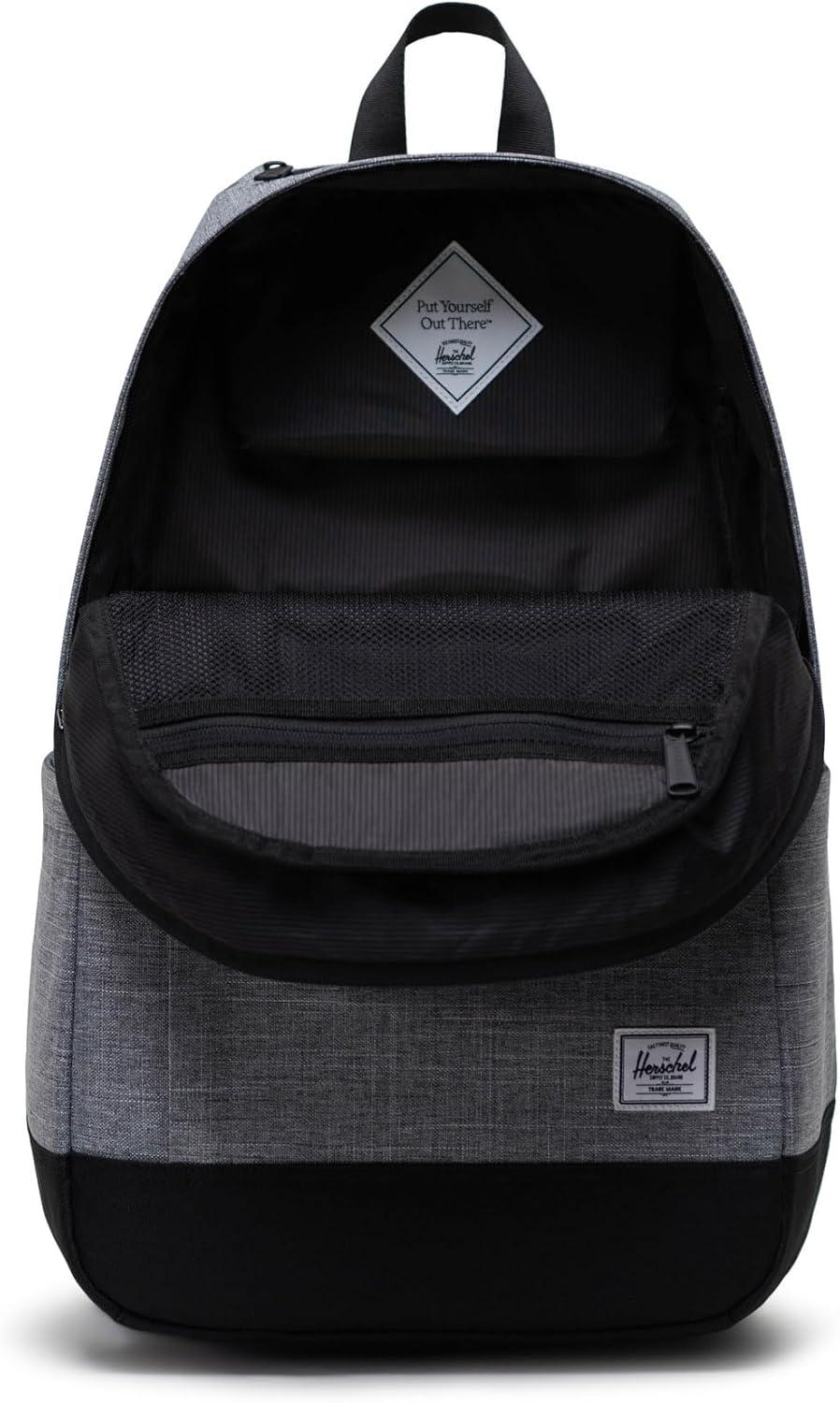image:imageHerschel Supply Co Unisex Seymour Backpack Black Tonal 26LRaven Crosshatch