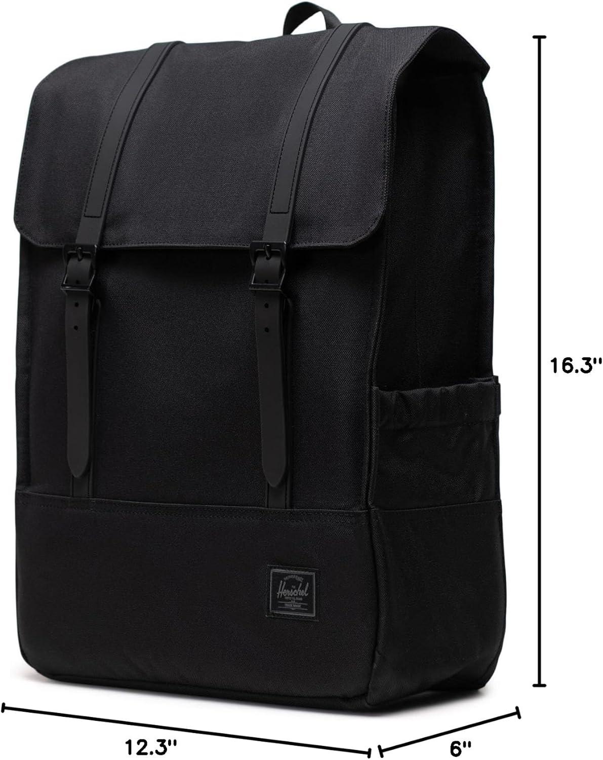 image:imageHerschel Supply Co Unisex Survey Backpack Green 20LBlack Tonal