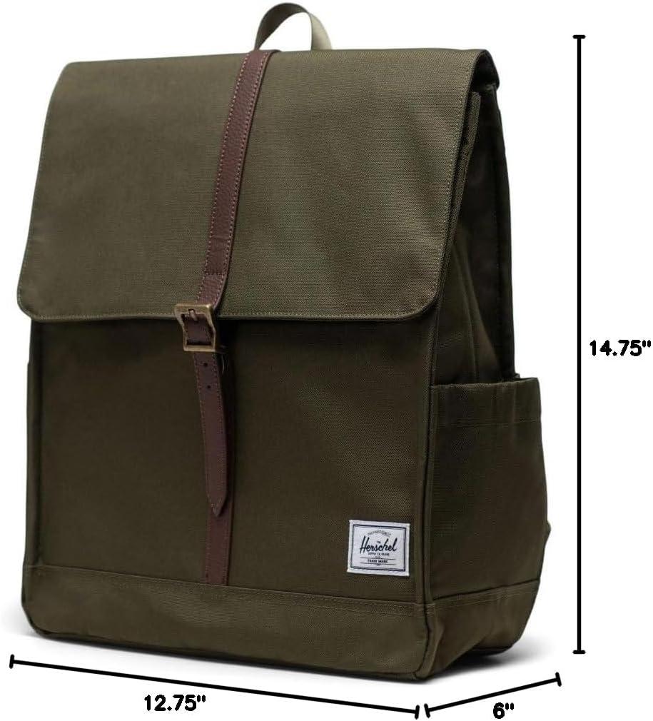 image:imageHerschel Supply CoUnisex City Backpack Grey MidVolume14LIvy Green