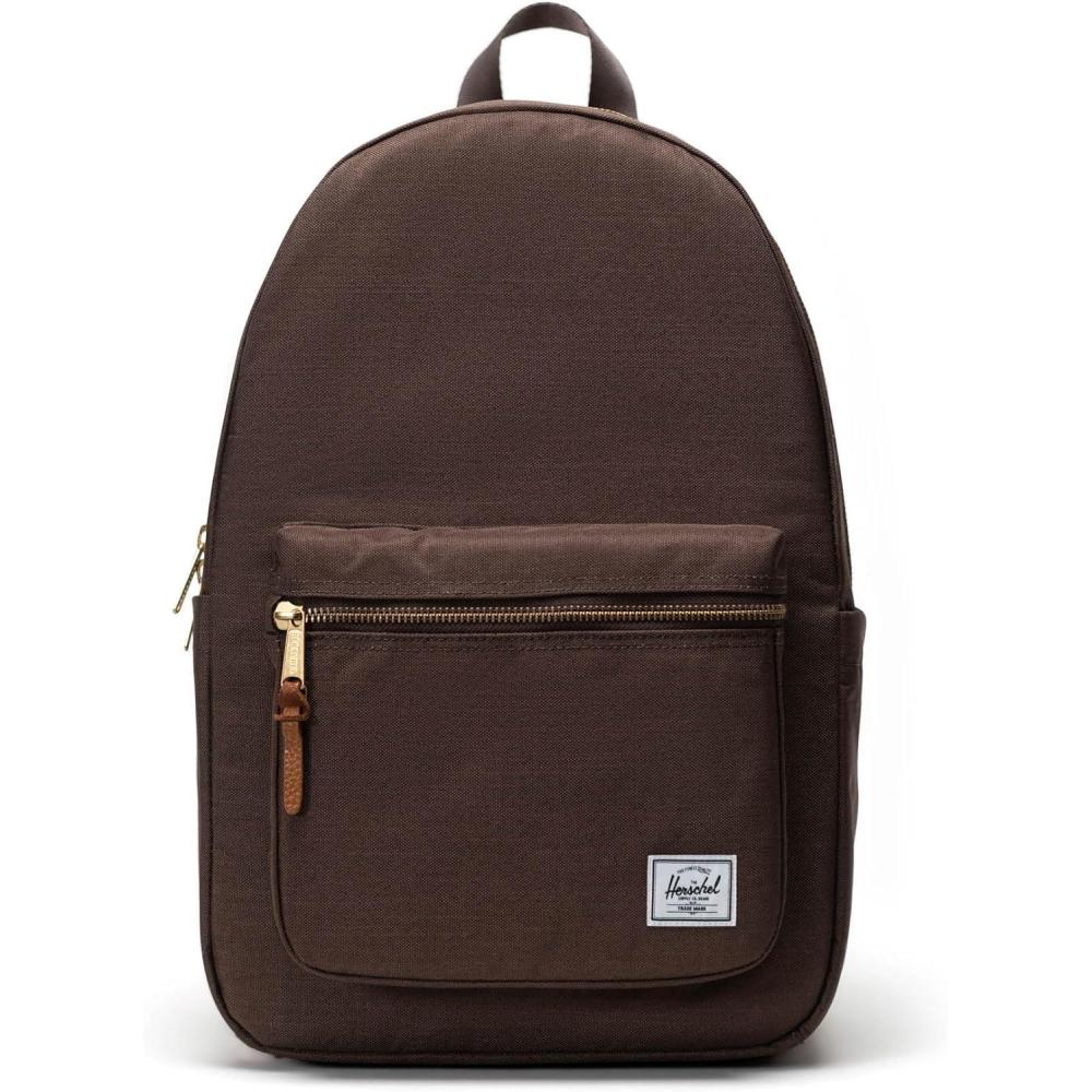 image:imageHerschel Settlement Quilted Backpack Black One SizeChocolate Brown Crosshatch