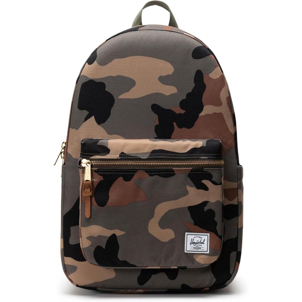 image:imageHerschel Settlement Quilted Backpack Black One SizeWoodland Camo