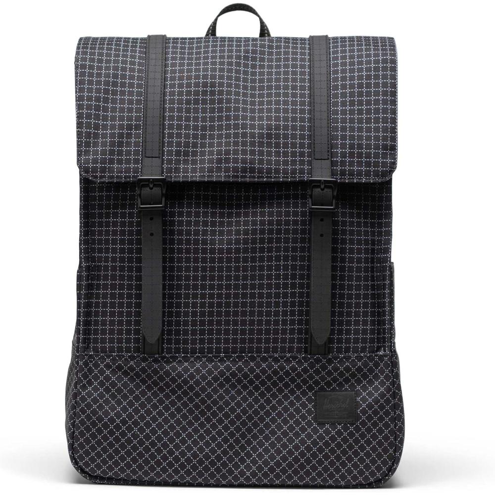 image:imageHerschel Supply Co Unisex Survey Backpack Green 20LGrid Black Limited Edition