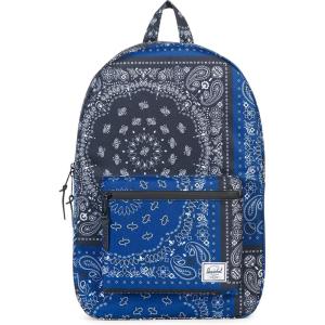 Herschel Settlement Quilted Backpack, Black, One Size(Navy/Black Bandana)