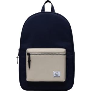 Herschel Settlement Quilted Backpack, Black, One Size(Peacoat/Light Pelican)